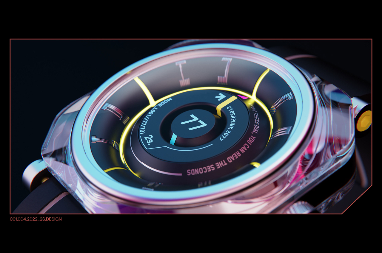 This Striking Cyberpunk Watch Concept Is Ironically Analog At Heart