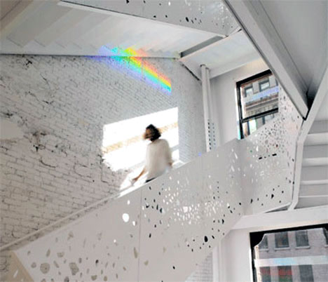 Rainbow Effect Stairwell