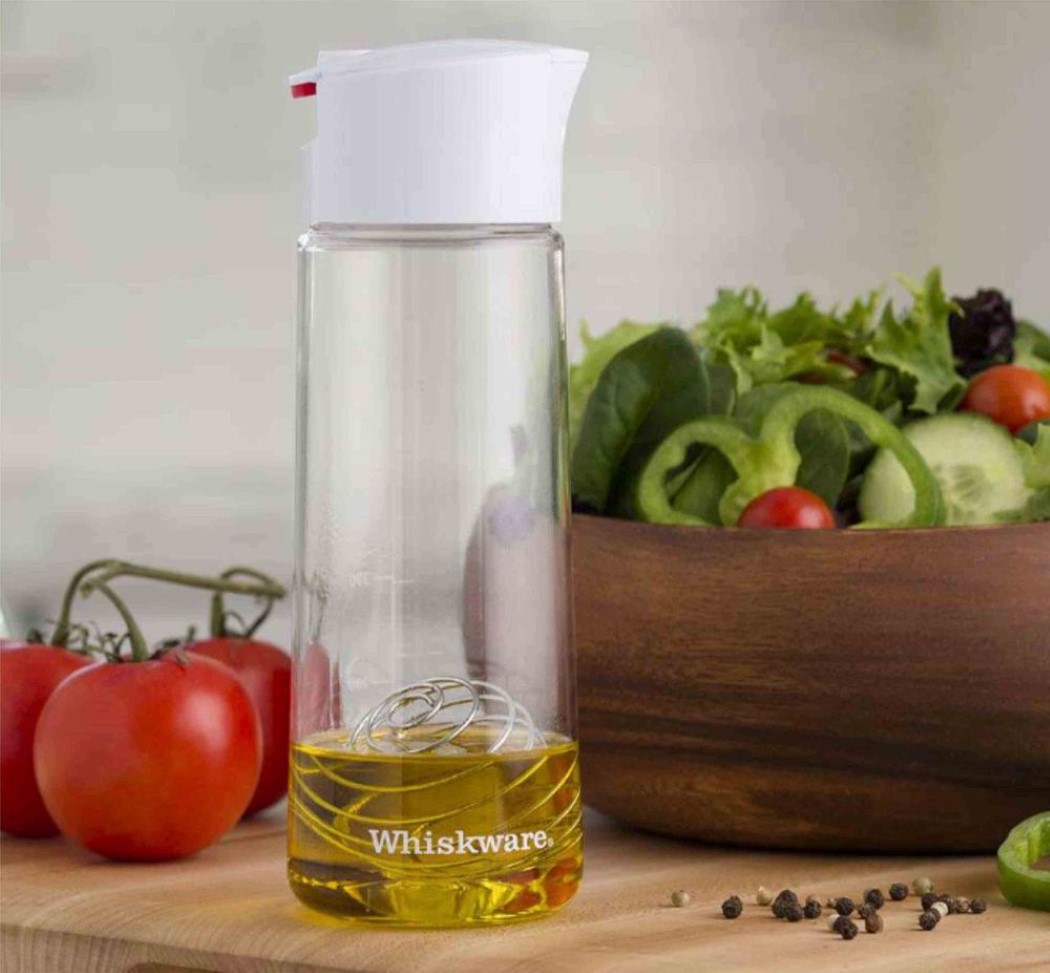 Whiskware Salad Dressing Shaker with BlenderBall Wire Whisk, Tritan