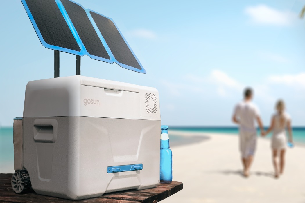 solar powered drink cooler