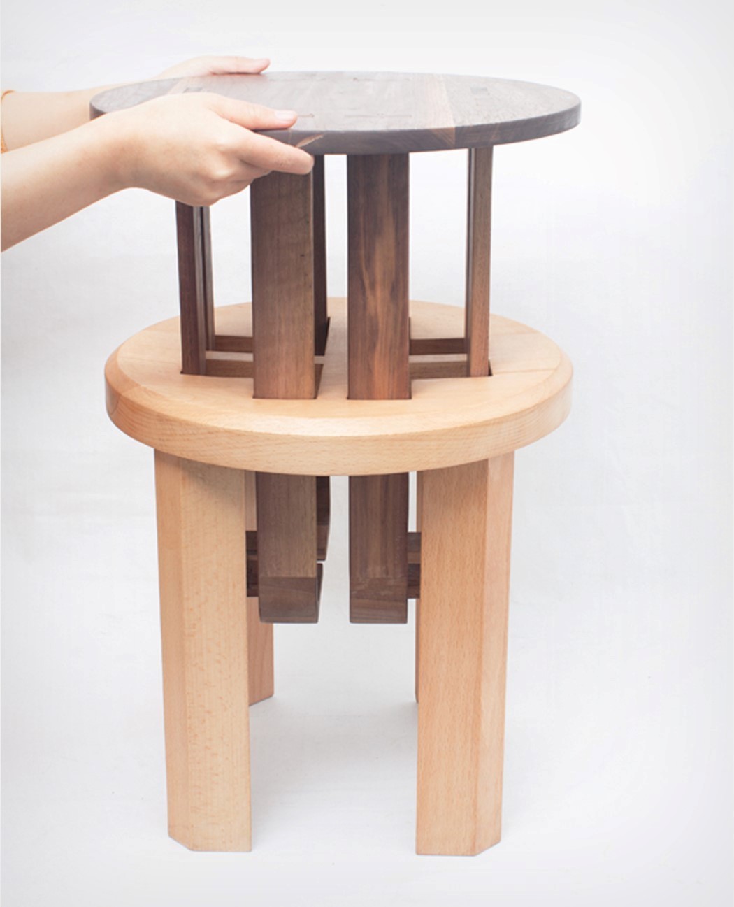 Nesting stools that also transform into 