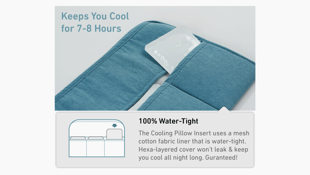 This pillow has a built-in cooling pad because nobody likes sweaty ...