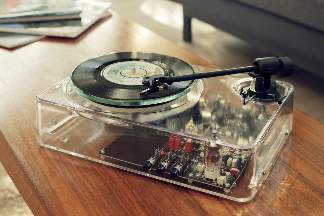 Rams-inspired turntable is spearheading the transparent design trend! - Yanko Design