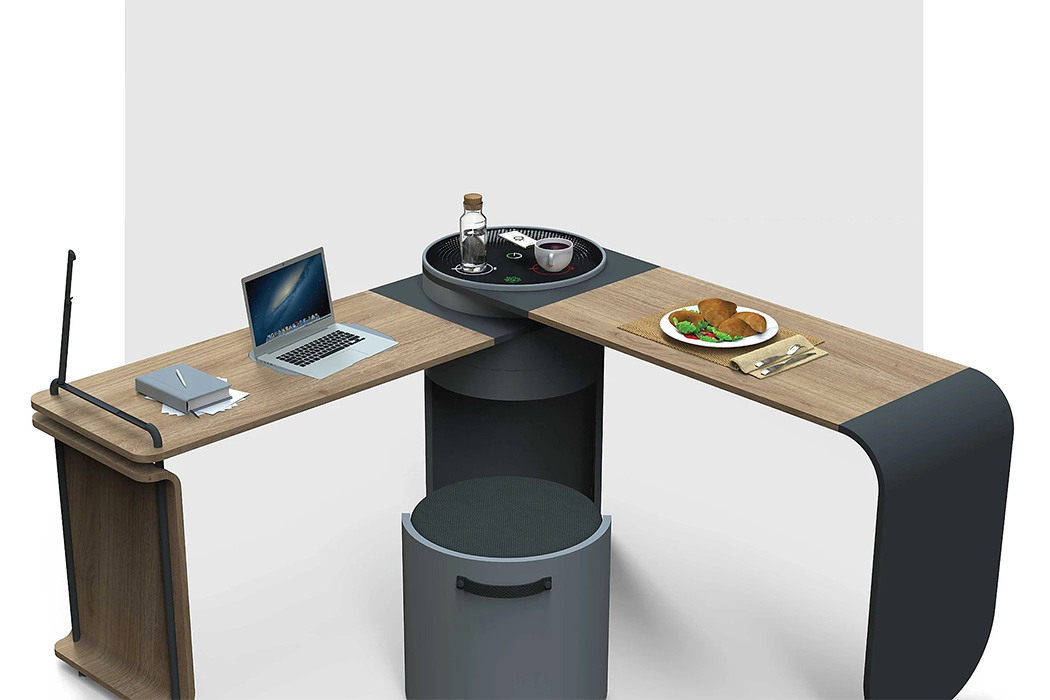 Your leftover food powers this smart WFH desk! - Yanko Design