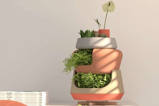 Grow plants without dirt in this Alexa-shaped, hydroponic planter
