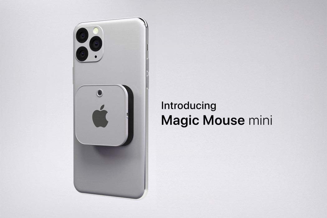 Apple pop-socket with an sensor turns your iPhone into a Magic Mouse! - Yanko Design