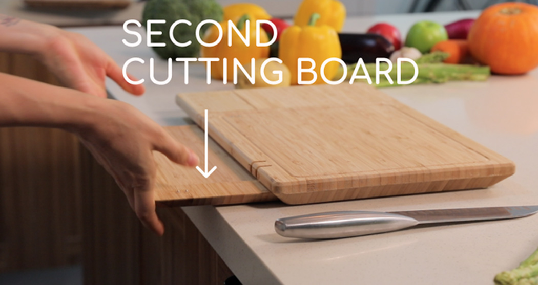 The Yes Company ChopBox smart cutting board features a UV-C light