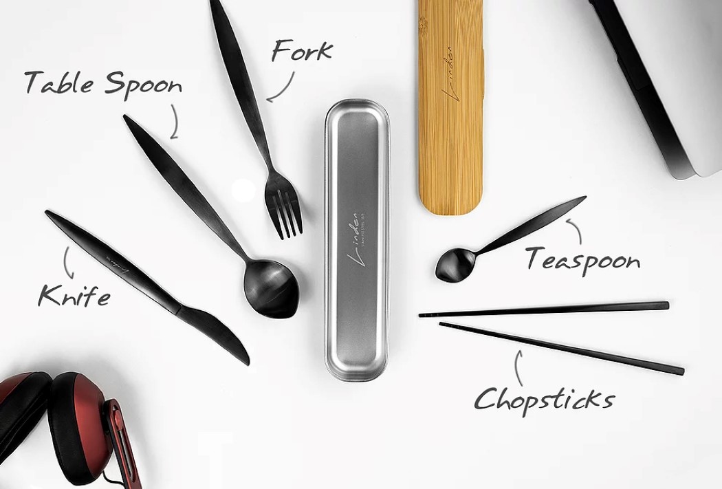 This tiny card-sized travel cutlery kit is both eco-friendly and incredibly  classy! - Yanko Design