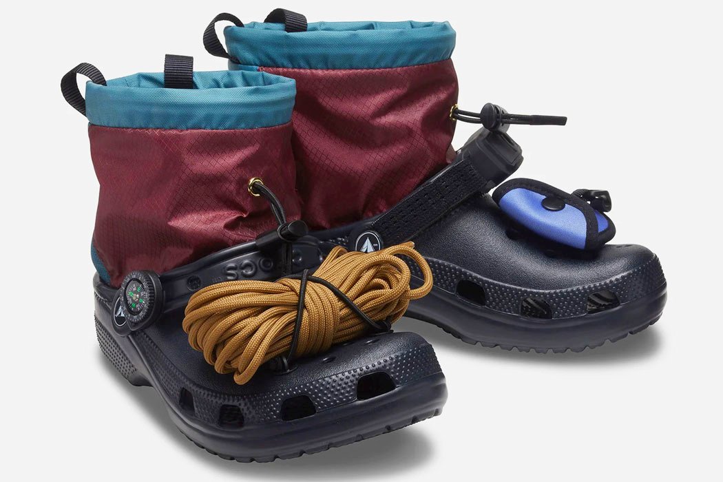 These crocs  designed  with a paracord carabiner and 