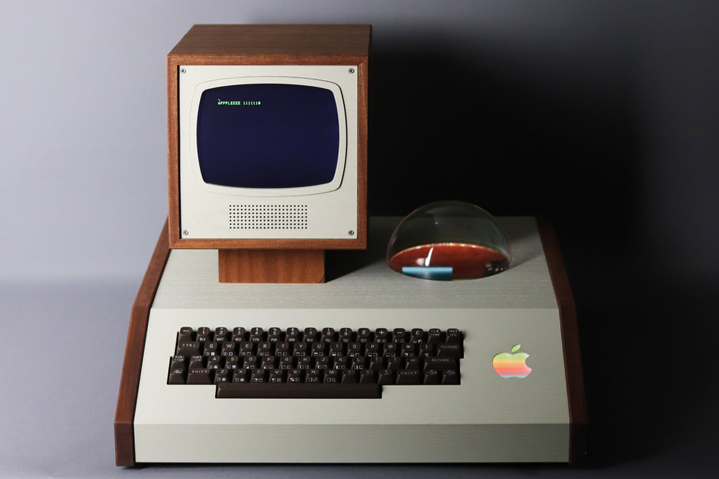 The 1976 Apple computer-I can now get a custom made bespoke, midcentury