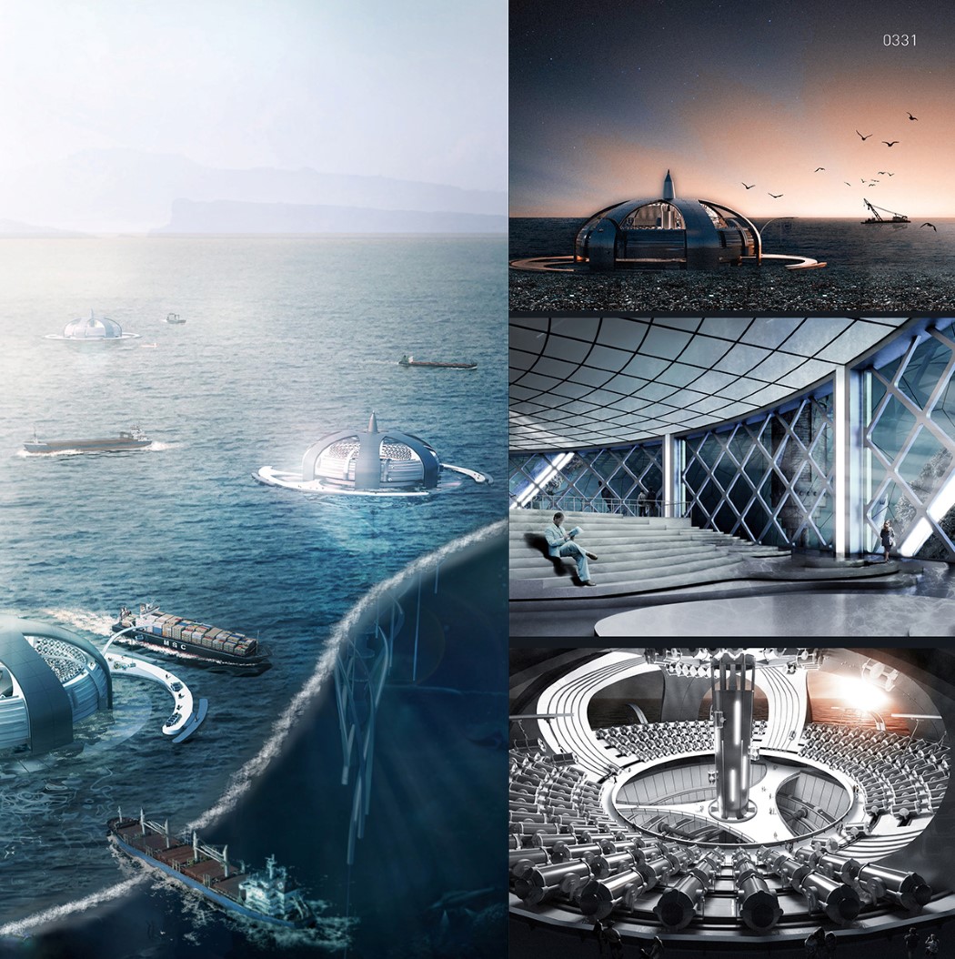 Water-Scraper: Underwater Architecture- eVolo