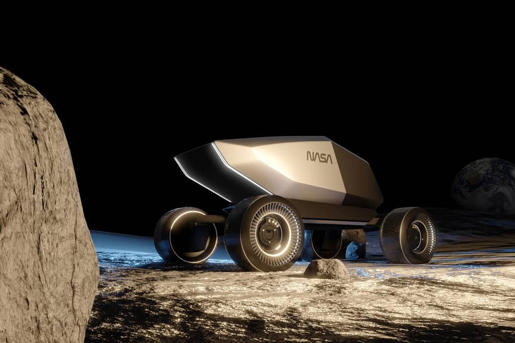 This Tesla Cybertruck-inspired moonracer is designed for exploration ...