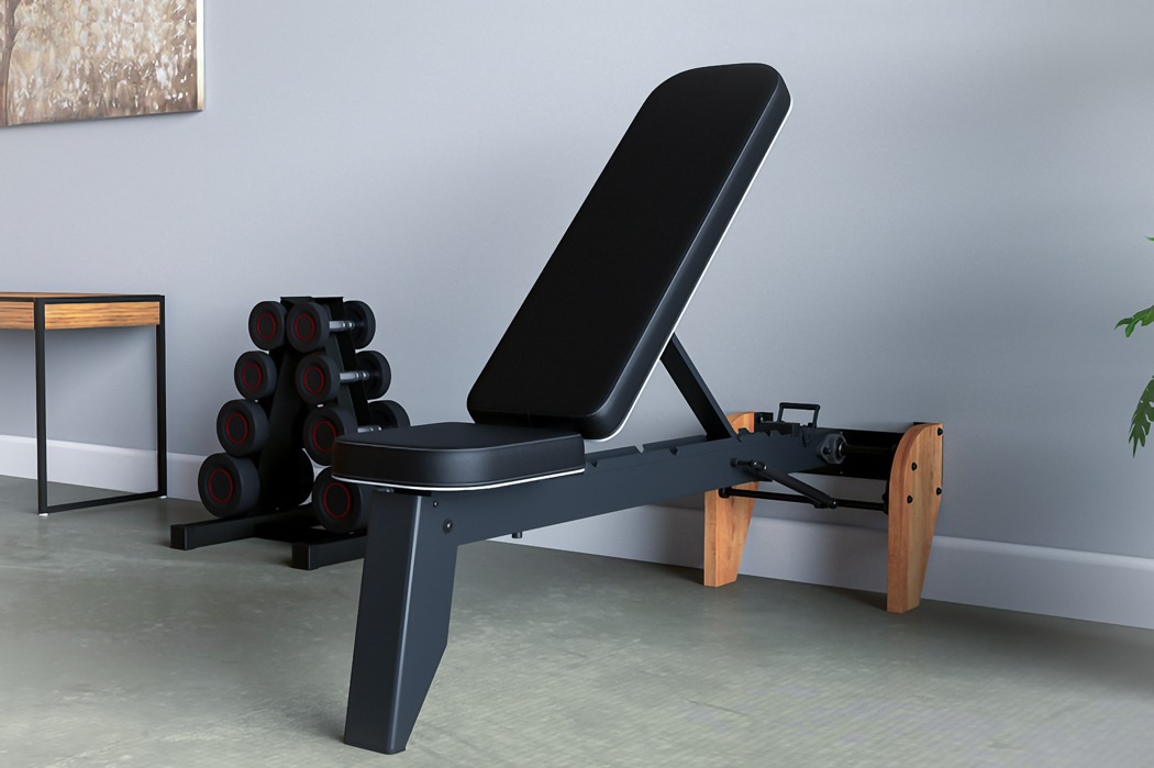 This versatile fold-out incline bench gives you the full gym experience  within your home - Yanko Design
