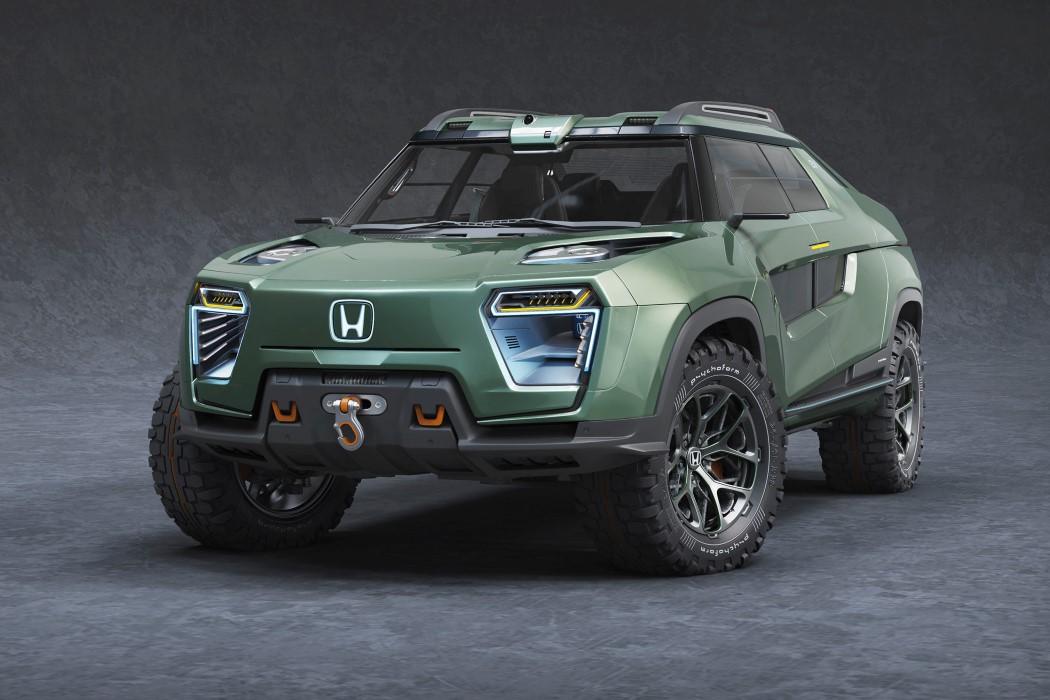 HONDA’S INSANE ELECTRIC PICKUP TRUCK CONCEPT WILL HAVE THE TESLA