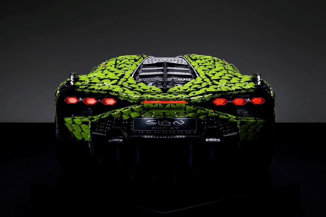 LEGO designers built a life-sized Lamborghini from more than 400,000 pieces