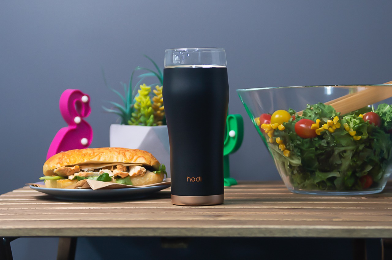  Universal thermos for food and drinks with two