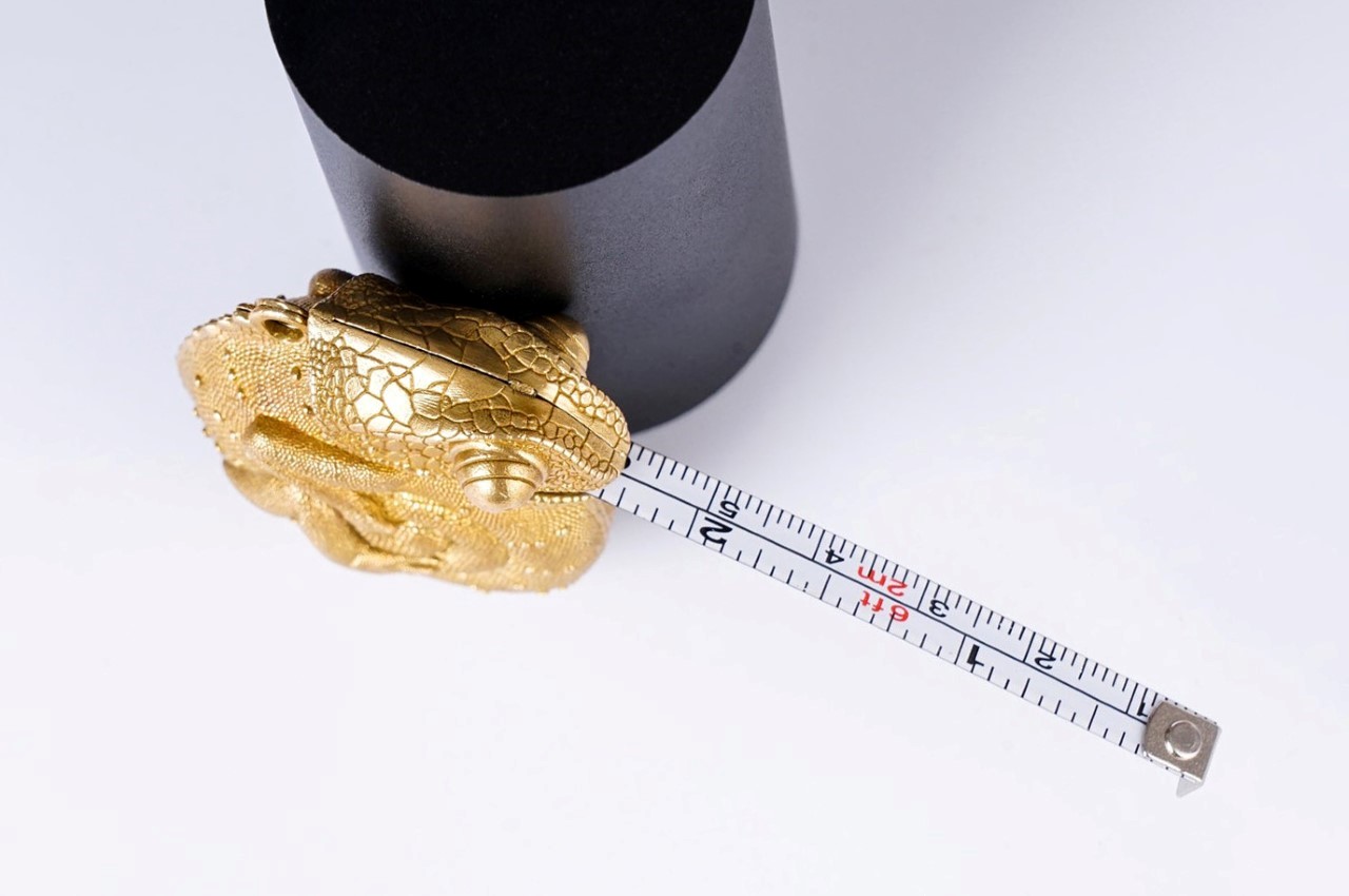 Chameleon Tape Measure Brass Retractable Measuring Tape Ruler