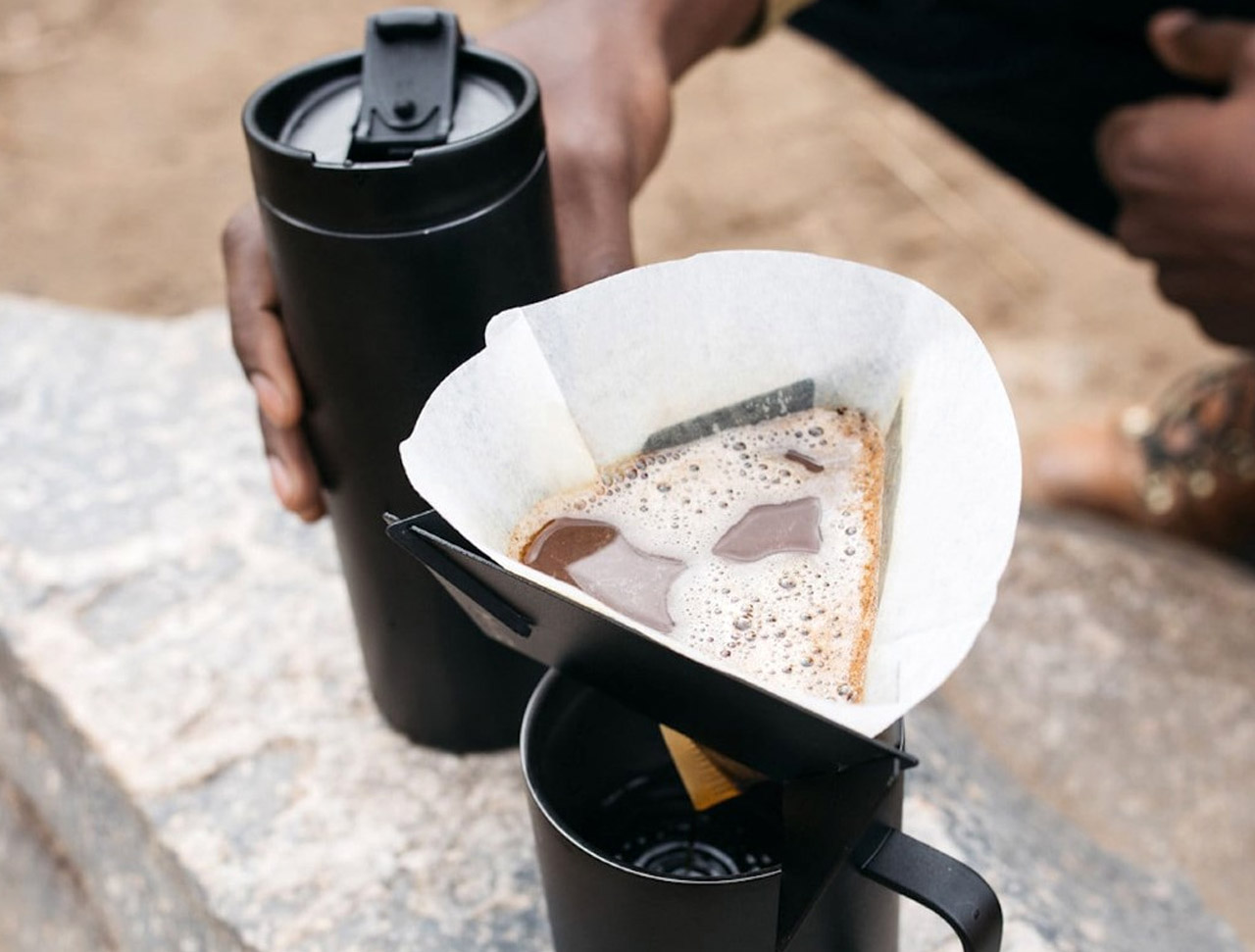 Make barista-quality coffee anywhere with this portable pour over kit -  Yanko Design