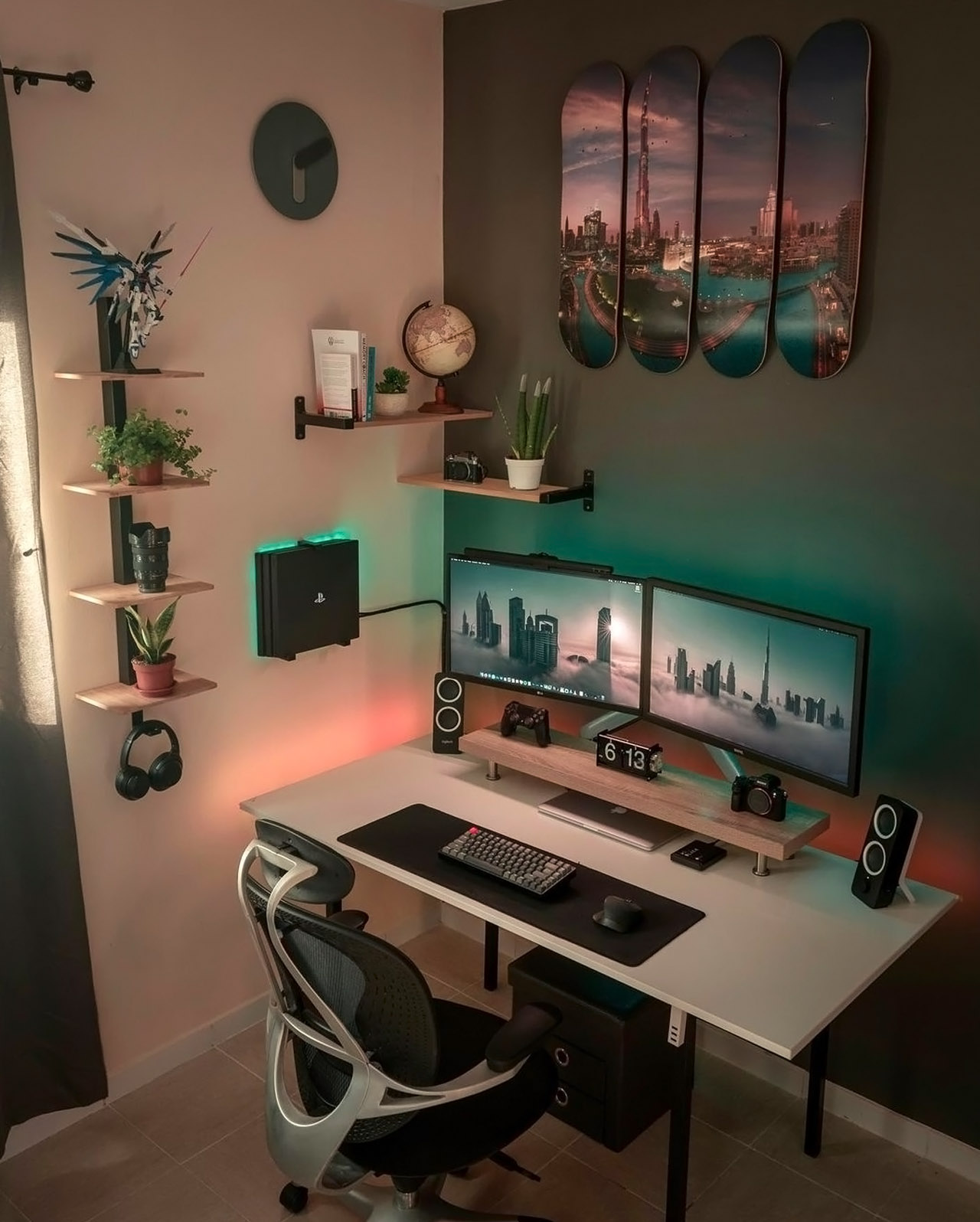 Clean Modern Desk Setup