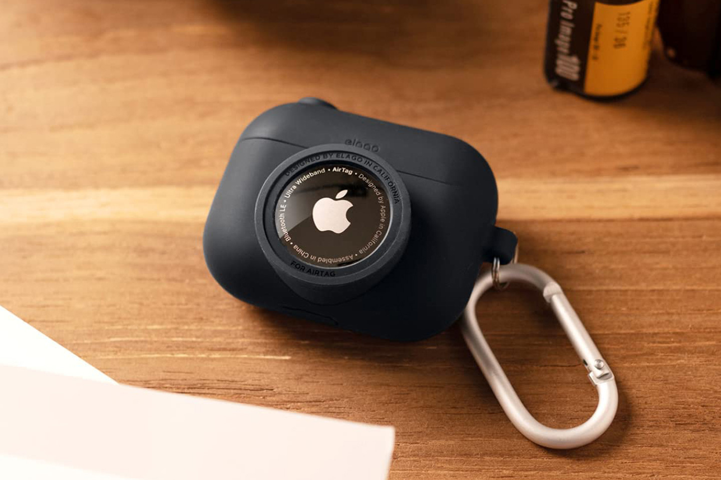 Elago's new Airpods Pro case is shaped like a camera and holds Apple AirTag inside its 'camera lens' - Yanko Design