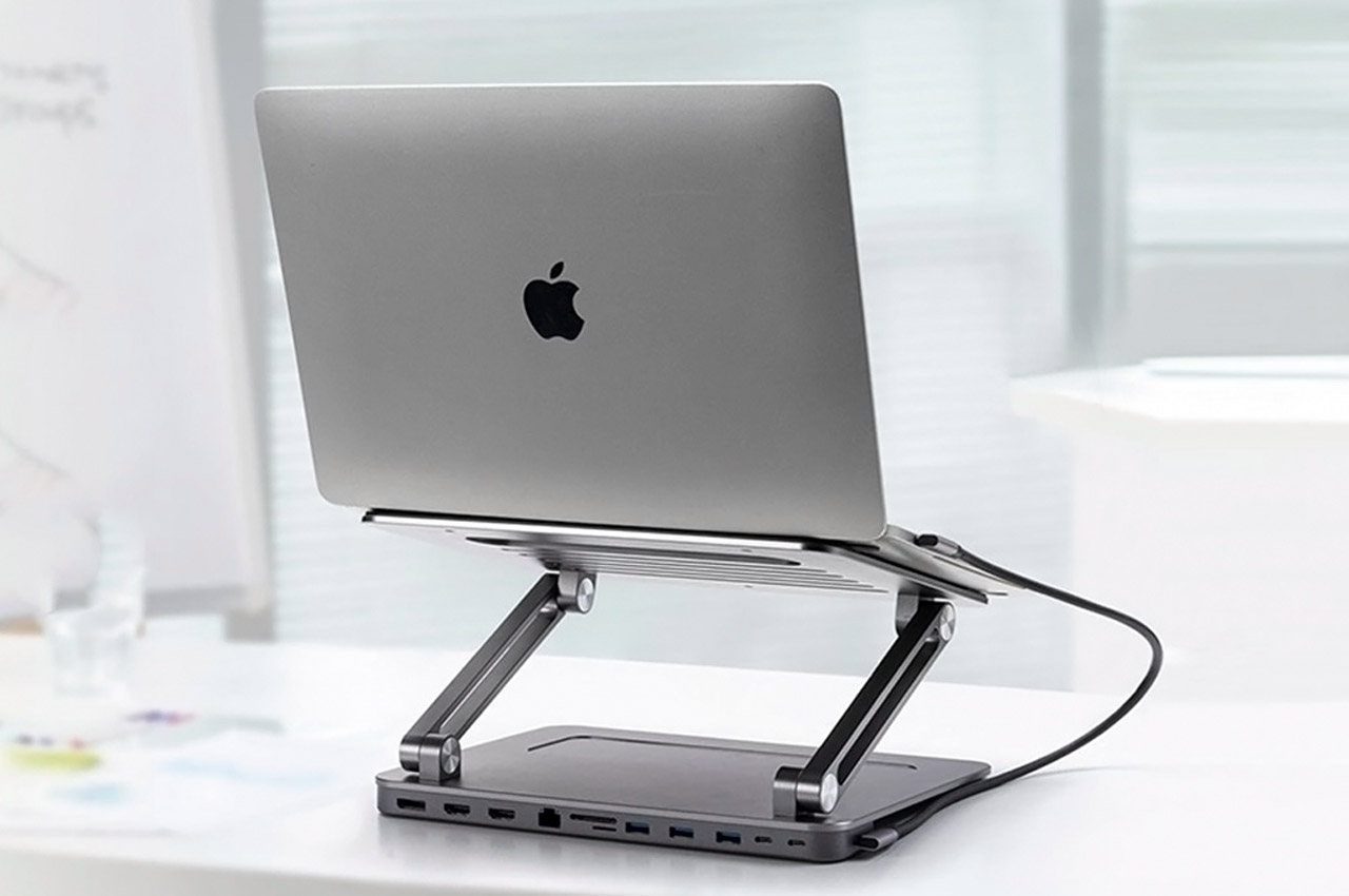 MOFT Laptop Stand for Desk, Adjustable Viewing Angles Slim Portable Laptop  Riser Without Bottom Vents Compatible with MacBook Air, Pro and More
