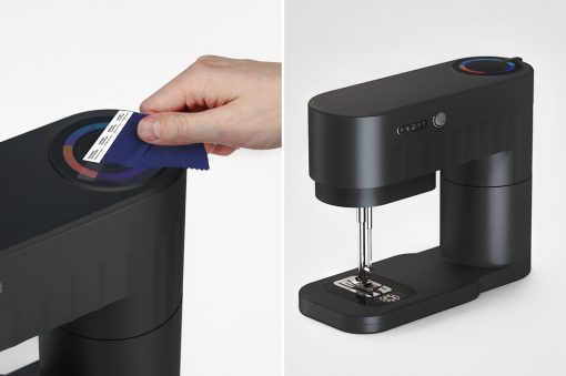 This handheld sewing machine changes thread color to match fabric for those  unexpected button stitching tasks - Yanko Design
