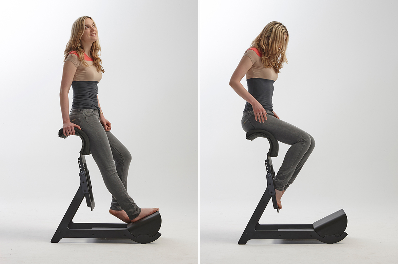 Ergonomic Portable Seat promotes correct sitting posture all the time -  Yanko Design