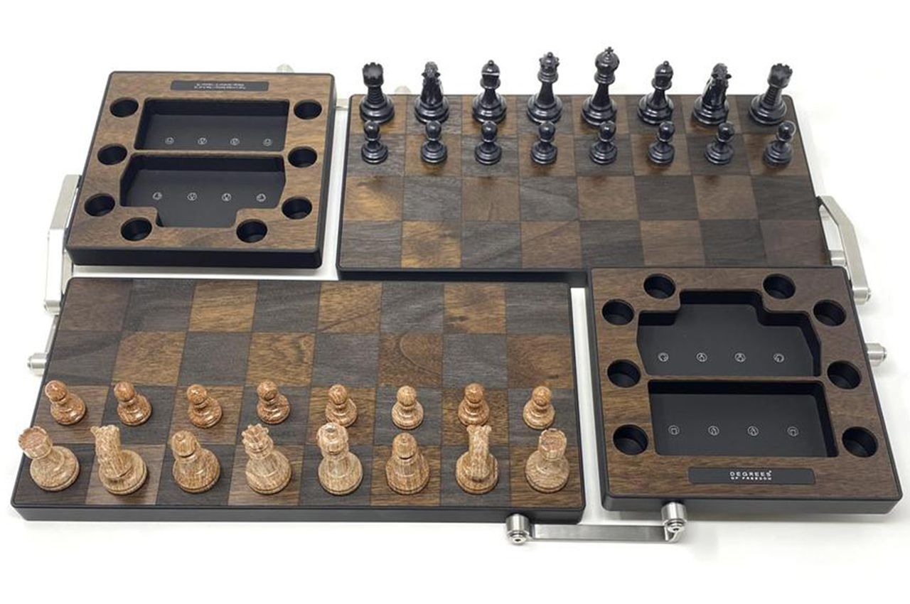 This beautiful handmade chessboard makes it looks like you're playing on  water - Yanko Design in 2023