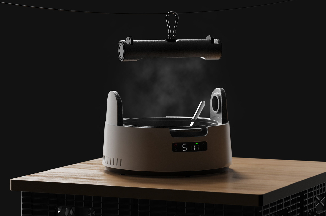 Apple Watch-inspired battery-powered microwave oven helps heat food while  camping - Yanko Design