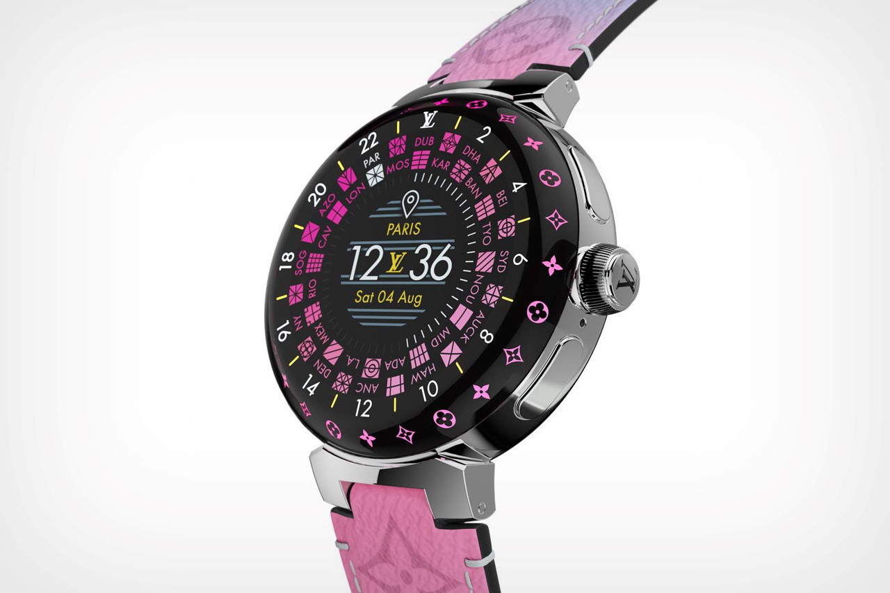 Black Round Louis Vuitton Limited edition smart watch, For