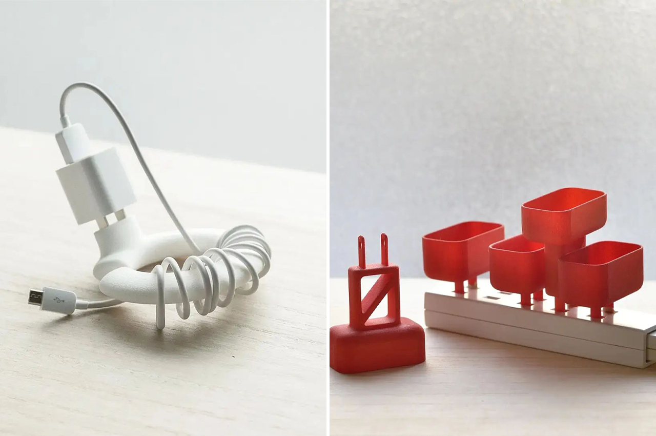 These 3D-printed socket accessories are designed to organize and protect  your electrical wires - Yanko Design