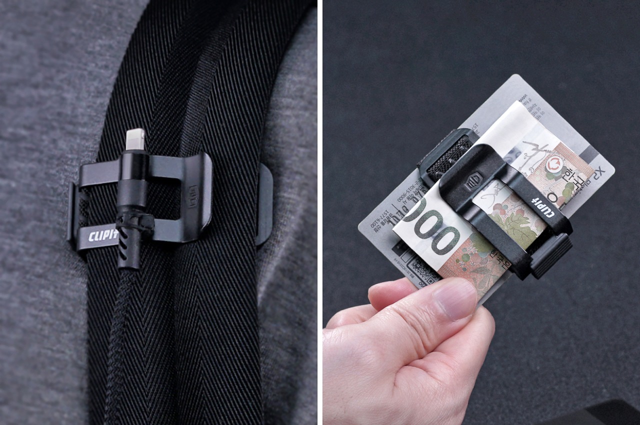 Unique EDC clip lets you suspend all your belongings to your backpack for  truly hands-free traveling - Yanko Design