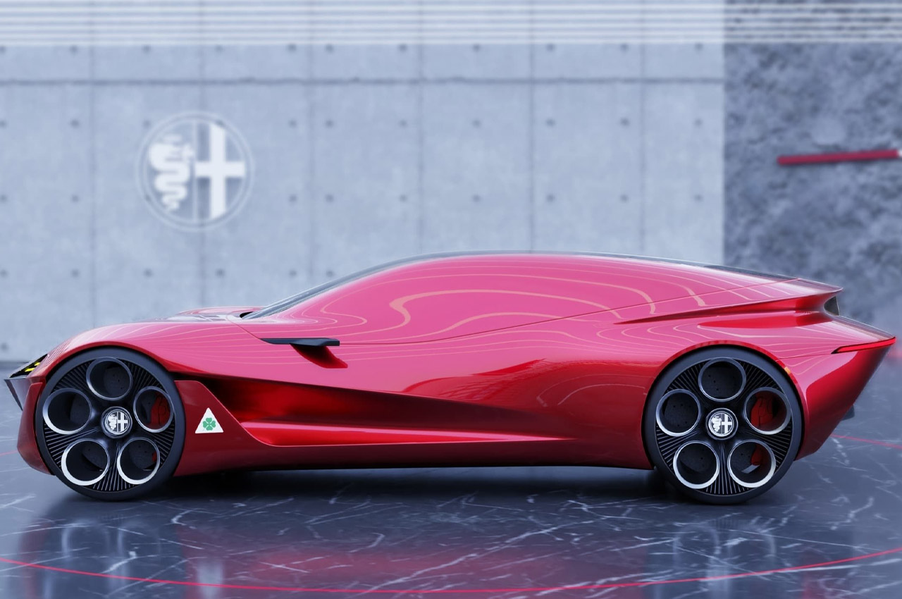 #This fluid Alpha Romeo supercar is a testament to Italian design prowess