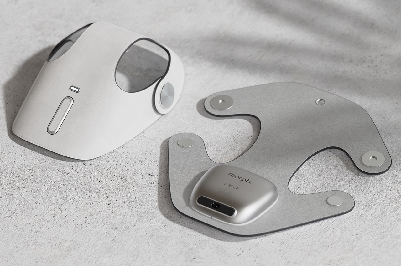 #A flatpack wireless mouse that’s highly customizable depending on hand shape
