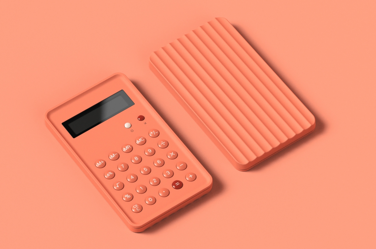 #This minimalist calculator concept can also hold your pens when not in use