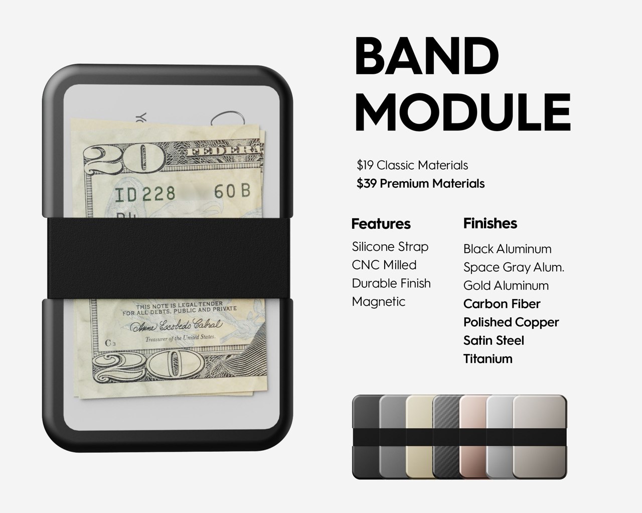 This minimal, modular, magnetic wallet comes with its own MagSafe