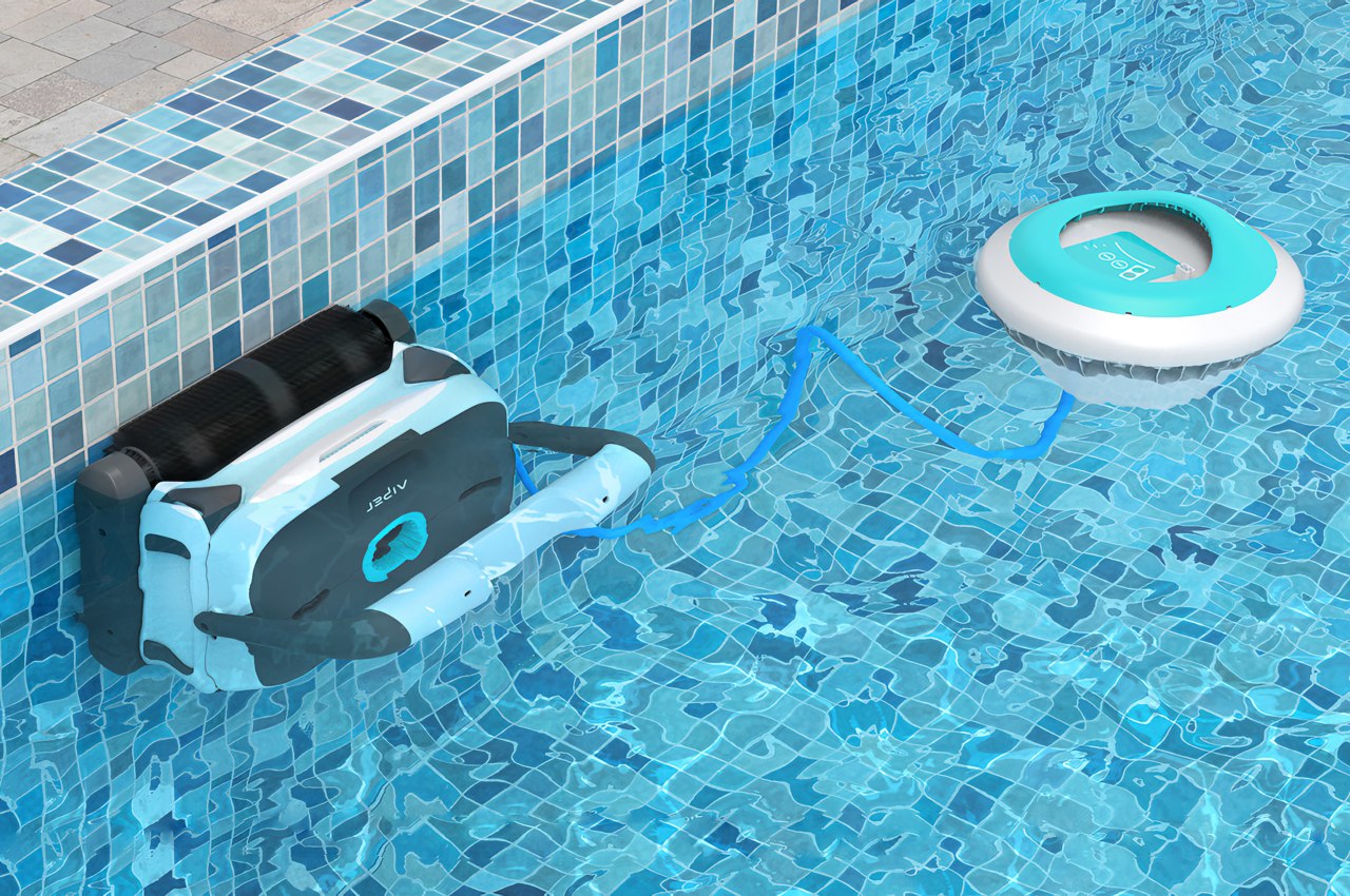 #This robot vacuum cleaner works underwater, cleaning your pool’s floor as well as walls