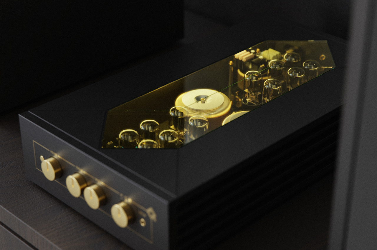 AMPIEQ Sound Amplifier Concept looks elegant with its retro