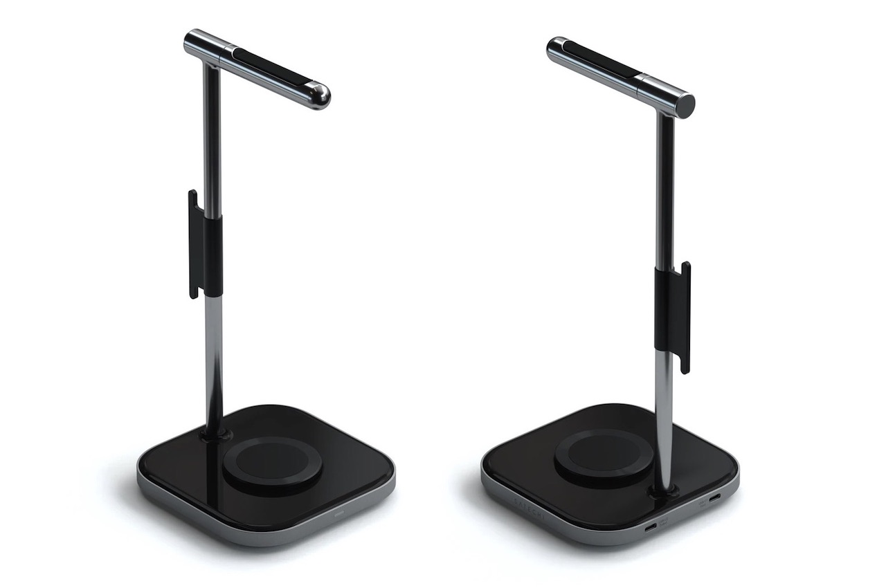 #Satechi 2-in-1 Headphone Stand doubles as a Wireless Charger for your phone and earbuds