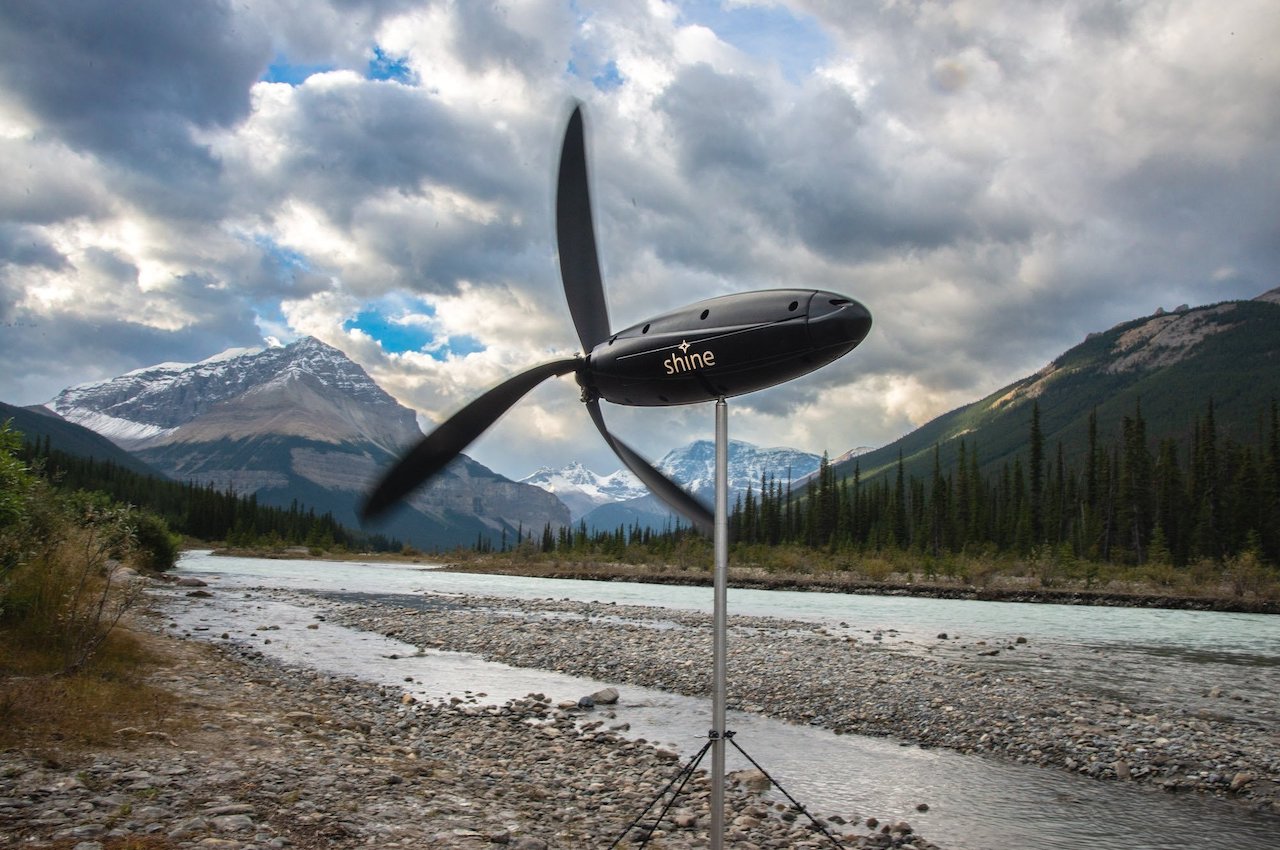 #Shine Turbine is one compact and portable wind energy generator