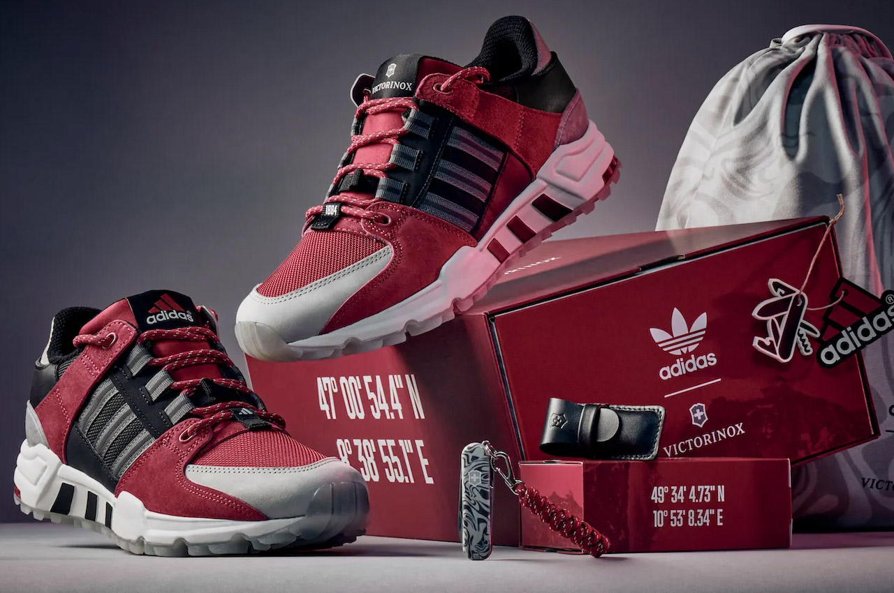 Bright Red Highlights The adidas EQT Running Support 93 London •