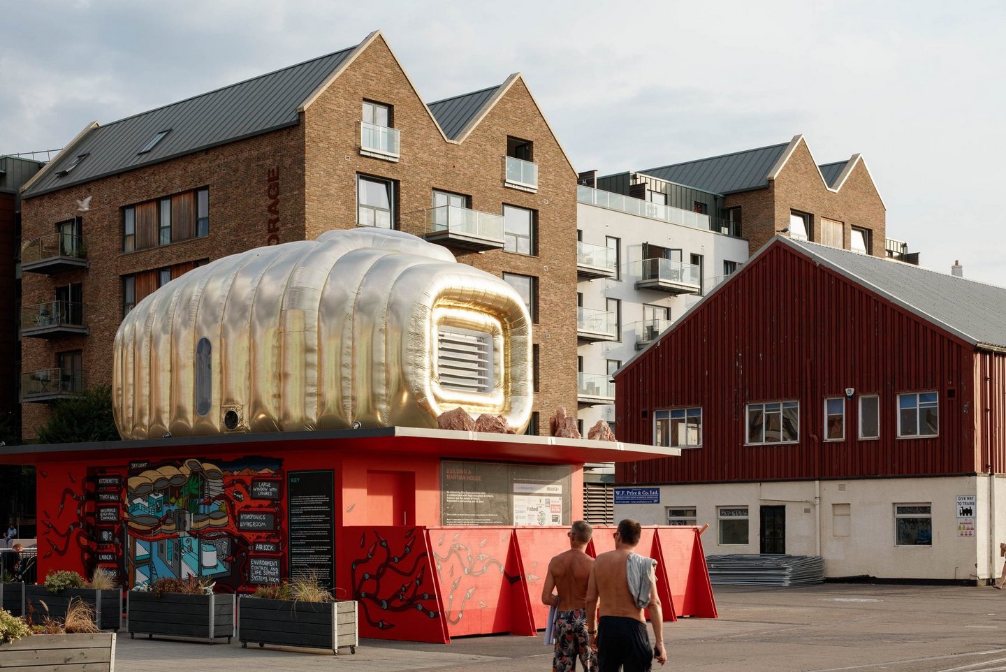 #This gold inflatable Martian house could be our future home on the Red Planet
