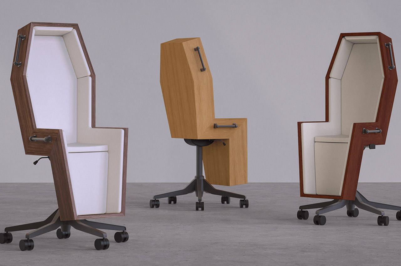 #These conceptual coffin office chairs perfectly reflect your feelings for your dead-end job