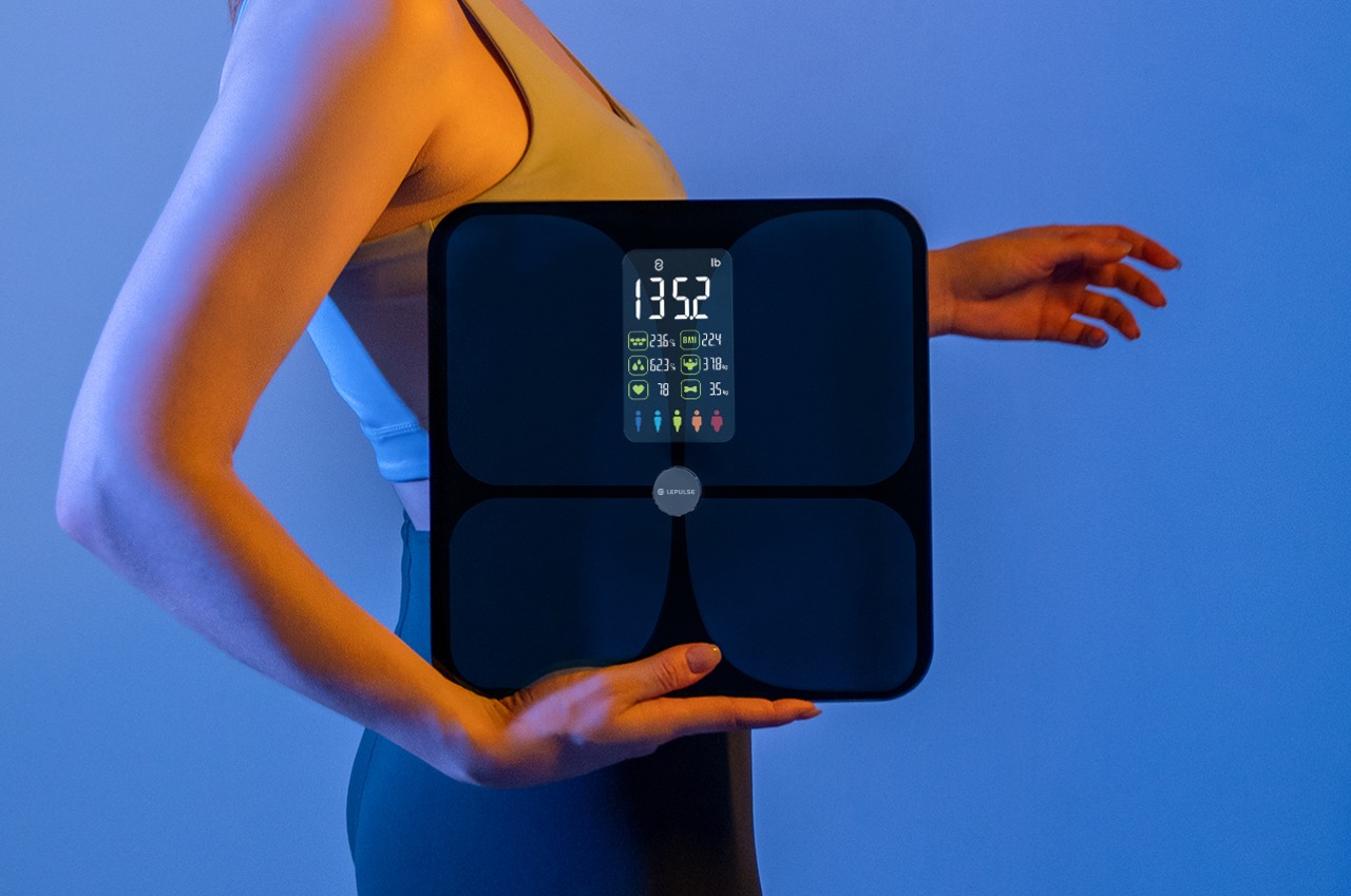 Scales for Body Weight and Fat, Lescale Large Display Weight Scale
