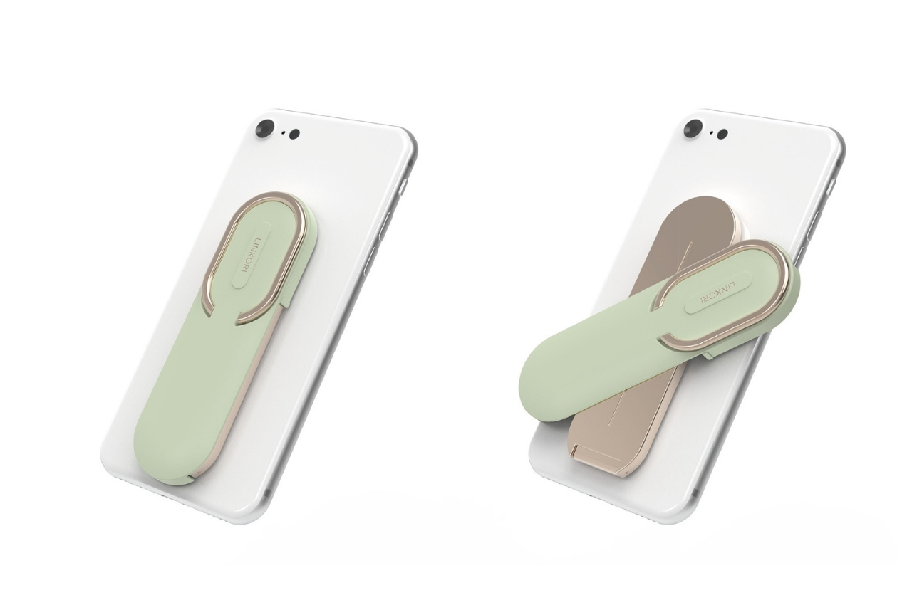 #Smartphone accessory design gives you a grip and stand in one