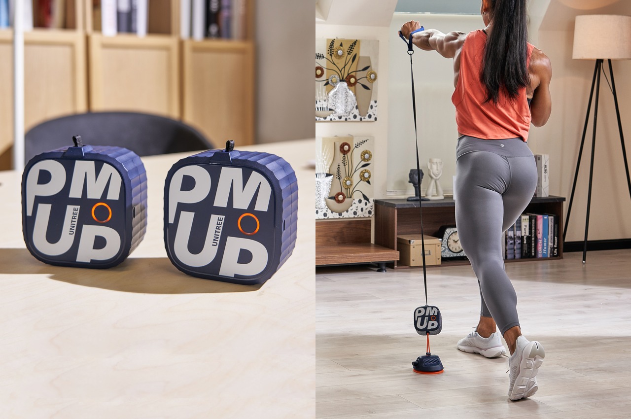 This motor-powered fitness machine can fit in bags or even a large pocket -  Yanko Design