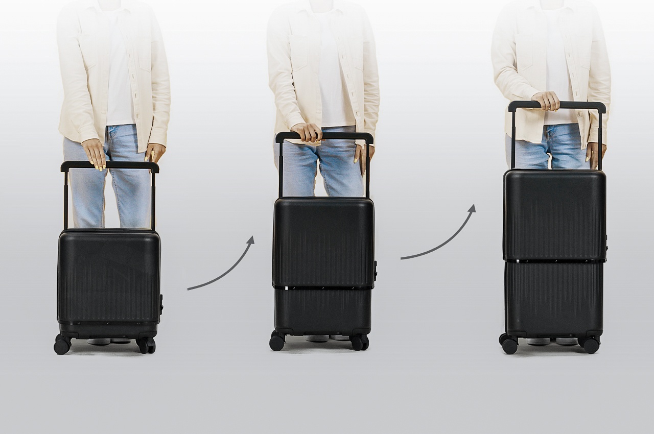 Incredibly clever' telescopic VELO Luggage bag can expand or contract based  on how much you're packing - Yanko Design