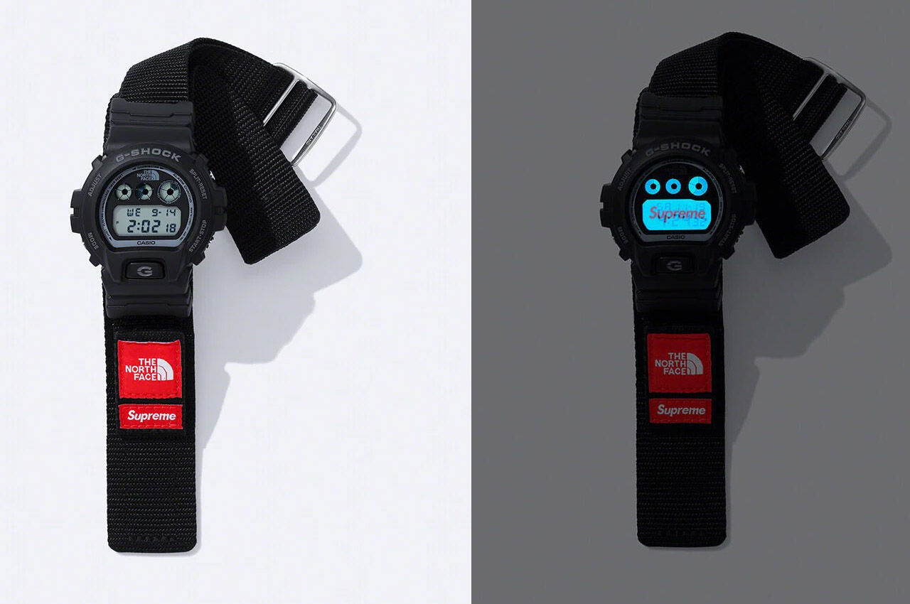 The Supreme x The North Face x G-Shock DW-6900 collaboration is launching  November 25