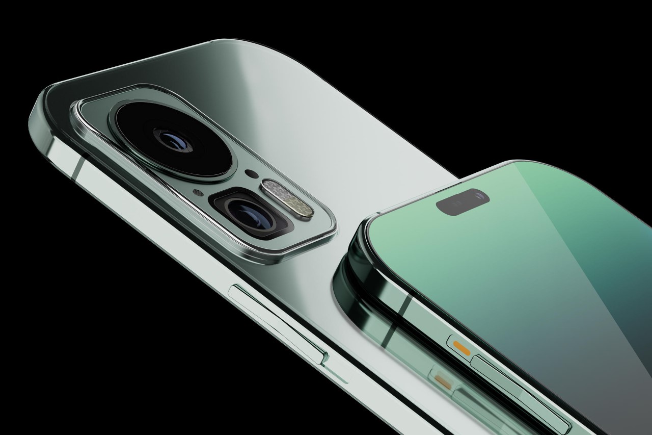 #New iPhone 15 Pro Max Concept shows a redesigned camera layout with variable aperture, and USB-C Thunderbolt