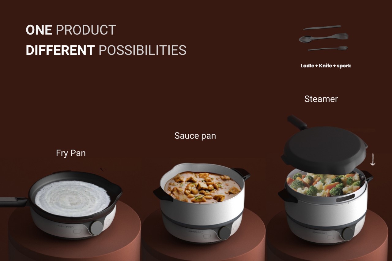 You can now barbeque on the cooktop of this multifunctional induction  plate! - Yanko Design